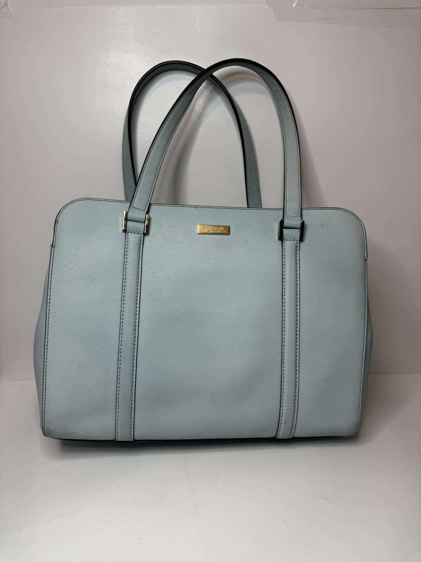 Kate Spade Tote Bag Newbury Lane Miles Saffiano Leather 3 Compartment w/ Wallet