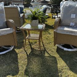 new patio set 3 pcs