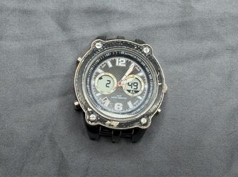Armitron Analog Digital Men’s Watch MDC74564W Black Case Tested No Band