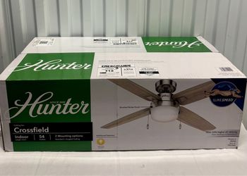 Hunter Crossfield 54" LED Ceiling Fan Brushed Nickel