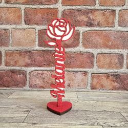 Handmade Glitter Wooden Flower/custom Gift