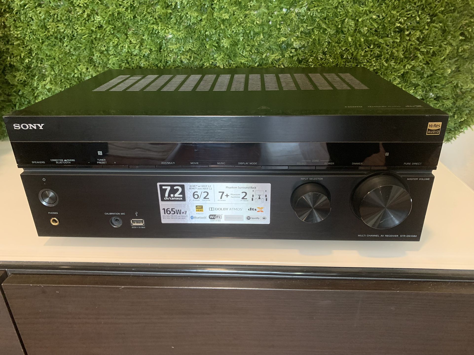Sony STR-DN1080 7.2 Channels 4k Atmos Bluetooth Receiver