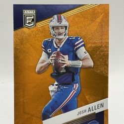 Josh Allen Numbered Orange Elite /399
