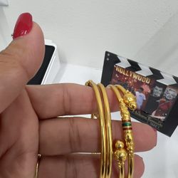 Gold Plated  Bracelet Size 2.6