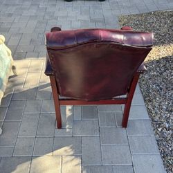 Red Leather Chair 