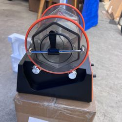 VEVOR jewelry polishing machine, mini rotary tumbler with 3 kg capacity, 0-60 minute timer, and 5 speeds for surface polishing, gemstone polishing, an