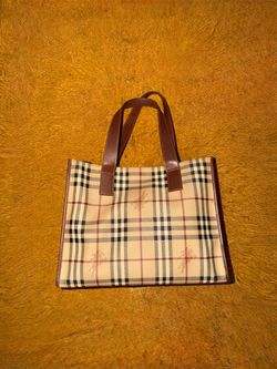 Burberry London Vintage Nova Check Tote Bag