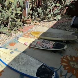 4 Surfboards For Sale 