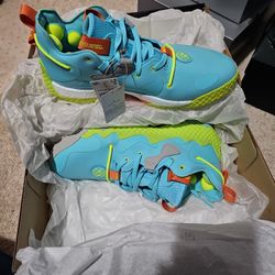 Size 12 - adidas Harden Vol. 6 Pulse Aqua Solar Yellow