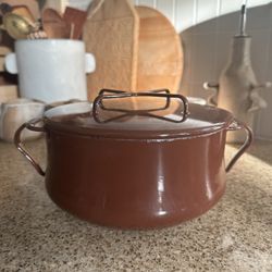 Vintage Mid century Dansk Enamel Casserole Dish