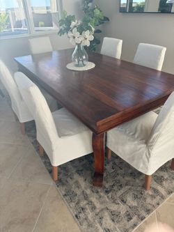 Imported Solid Wood Dining Table – 45" x 84"