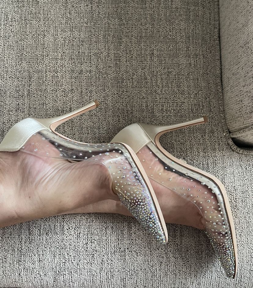 Gorgeous sparkly wedding/special Occasion Heels 