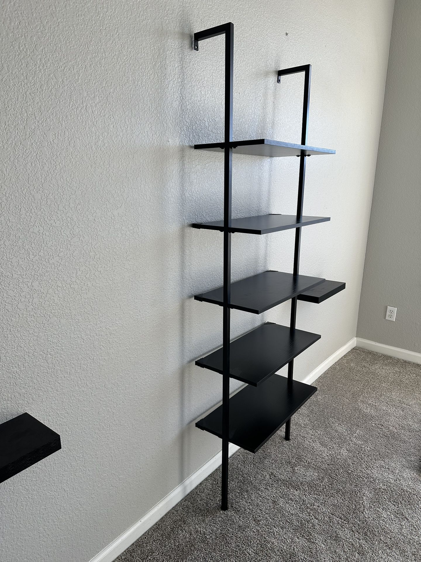 Ladder Shelf (5 Shelves) Attaches To Wall