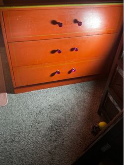 Reddish/Pink dresser 1970s(?)
