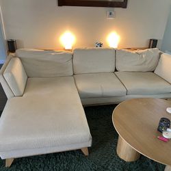 Used Couch with Chaise Lounge 