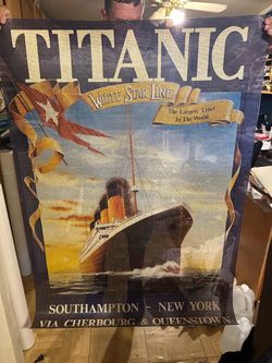 Vintage Titanic poster
