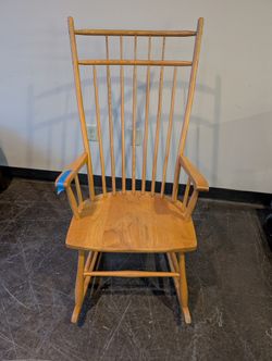 Traditional Wooden Spindle Back Rocking Chair