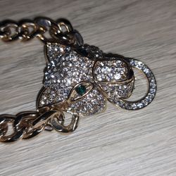Cougar Rhinestone Necklace
