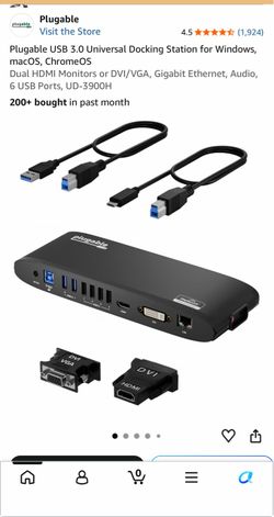 Plugable USB 3.0 Universal Docking Station UD-3900H