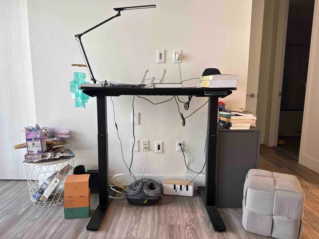 autonomous standing desk + autonomous lamp