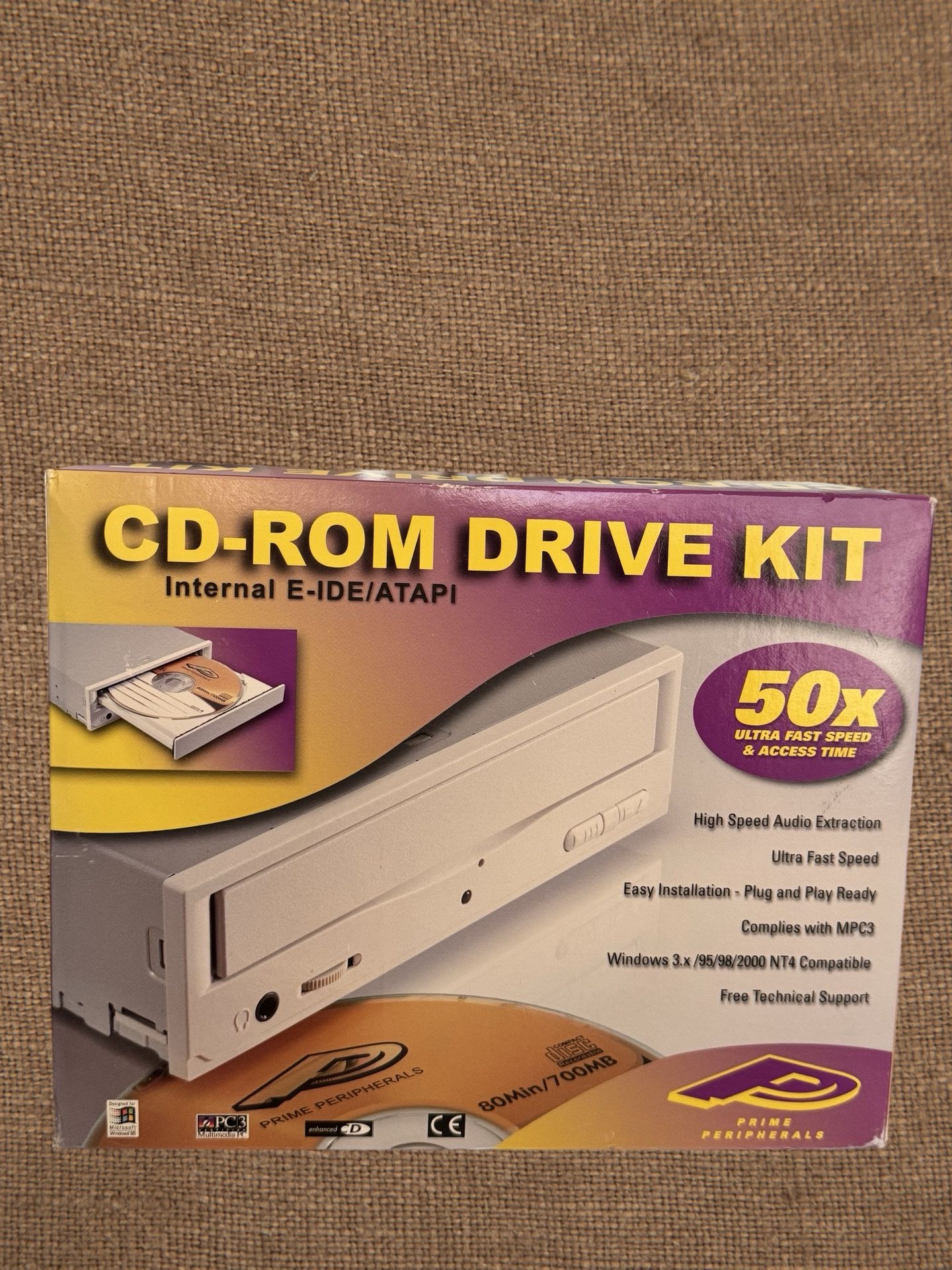 Prime Peripherals CD-Rom Drive Kit, NEW IBM/Windows 2000 Vintage Very Rare!! (A)