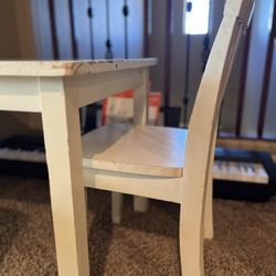Pottery Barn play table and chairs, toddler