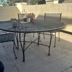 Outdoor iron furniture