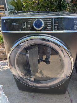 GE Profile Front-Load Dryer with Steam