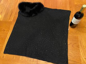 Genuine Fox Fur Poncho 