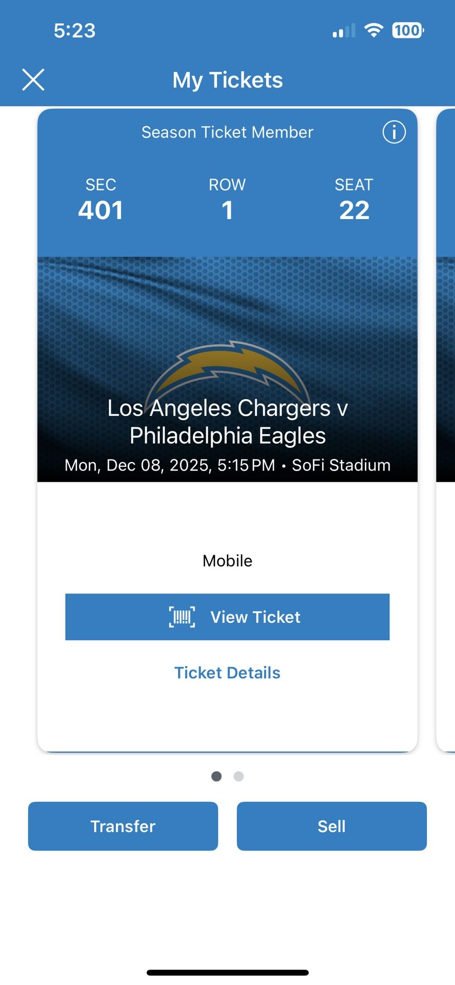 Eagles VS Chargers Tickets Front Row On The Aisle Below Cost