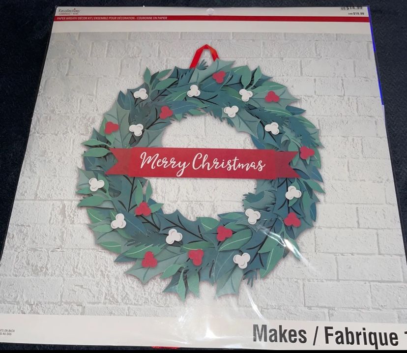 christmas craft wreath