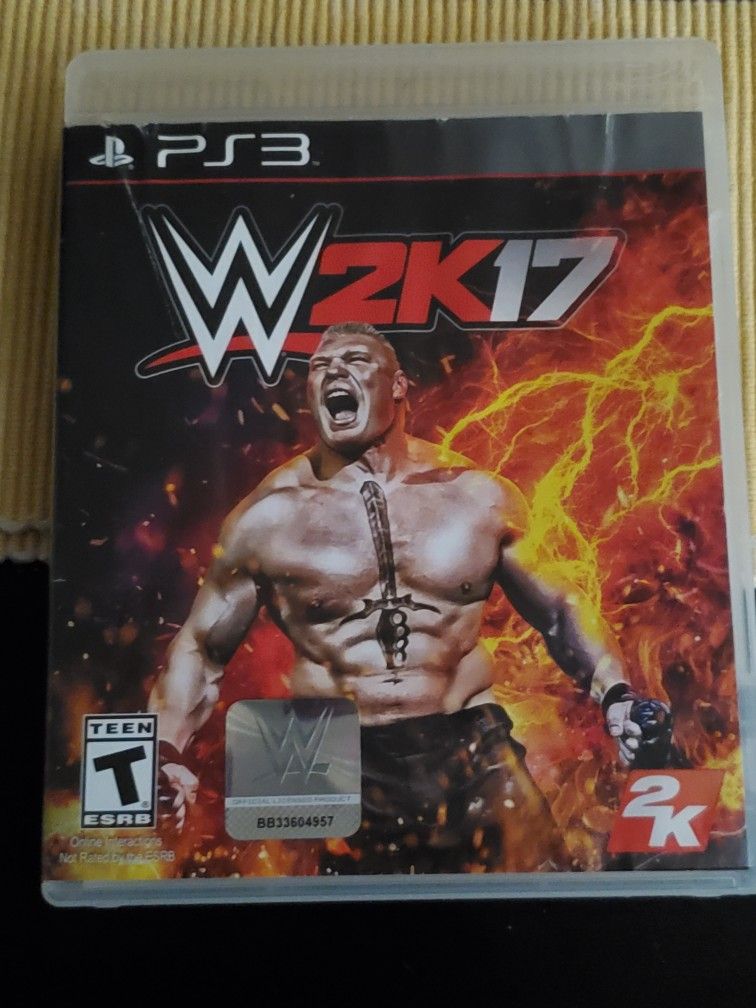 WWE 2k17 PlayStation 3 PS3