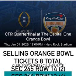 Orange Bowl Tickets For Sale DM For More Info