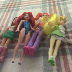 Teeny Tiny Barbie Dolls And Tinker bell