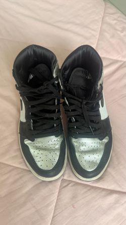 Nike Air Jordan 1 High OG Silver Toe Black Mtlc Silver CD0461-001 Size 8.5