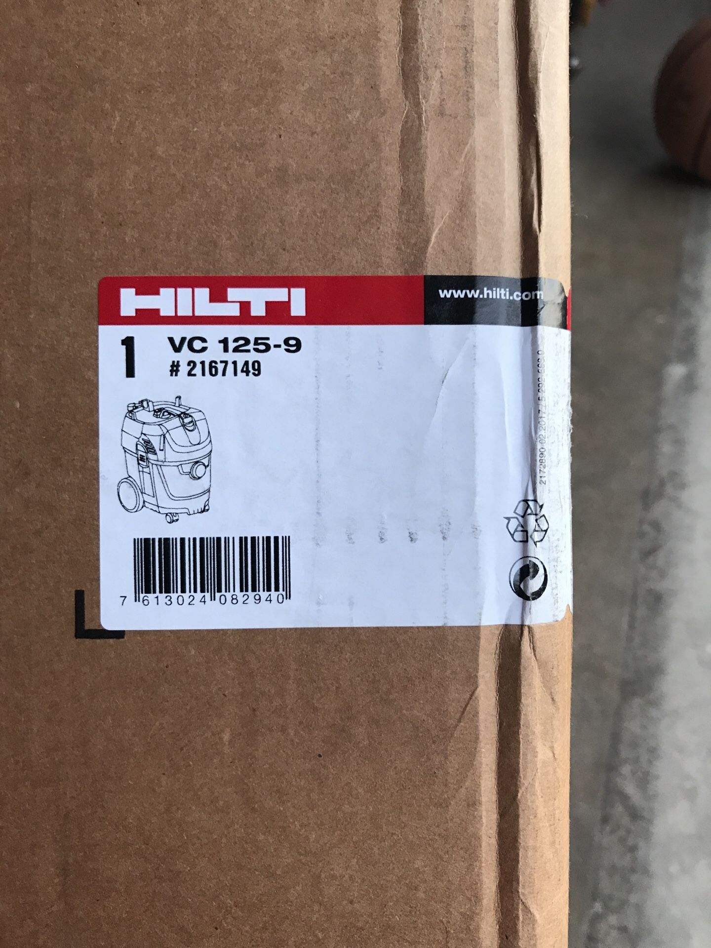 Hilti VC 125-9 Gallon