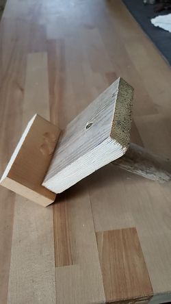 Driftwood art cell phone holder