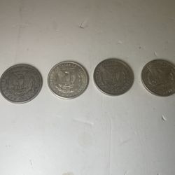 Morgan Silver Dollars X4 Lot