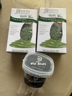 Satin Smooth Pebble Wax, Citrus Mojito Thin-Film Hard Wax 