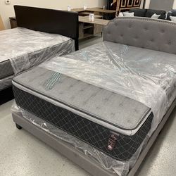 Furniture Mattress Box Frame  Bunk Bed, Twin Full Queen King Bed Frame