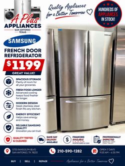 Samsung French Door Bottom Freezer Refrigerator