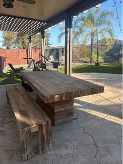 Wood table