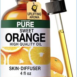 Orange Essential Oil - 4 Fl Oz - Essential Oil for Diffuser