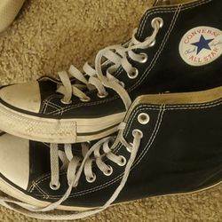 BLACK CONVERSE SIZE 10