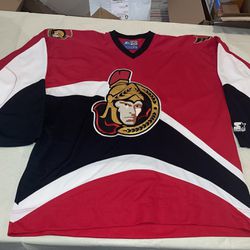 Nwot Red Ottawa Senators Starter NHL Jersey Adult Xl Alternate Clean 90s Vintage