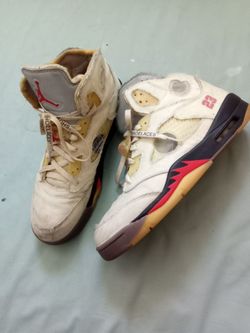 Jordan 5 Retro x Off-White "Sail" - Size 13