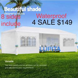 10x30 White Gazebo Wedding Party Tent Canopy  With 6 Windows & 2 Sidewalls-8(FOR SALE) Carpa