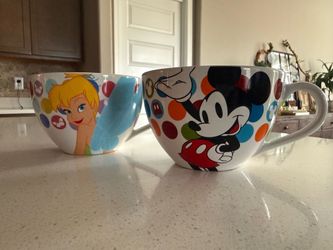 Lrg Disney ceramic latte/soup mugs