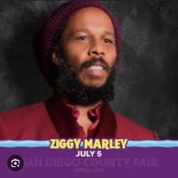 4 Tickets Ziggy Marley Del Mar Fair Concert 