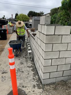 Concrete Blockwall Brick Blocks.. 
